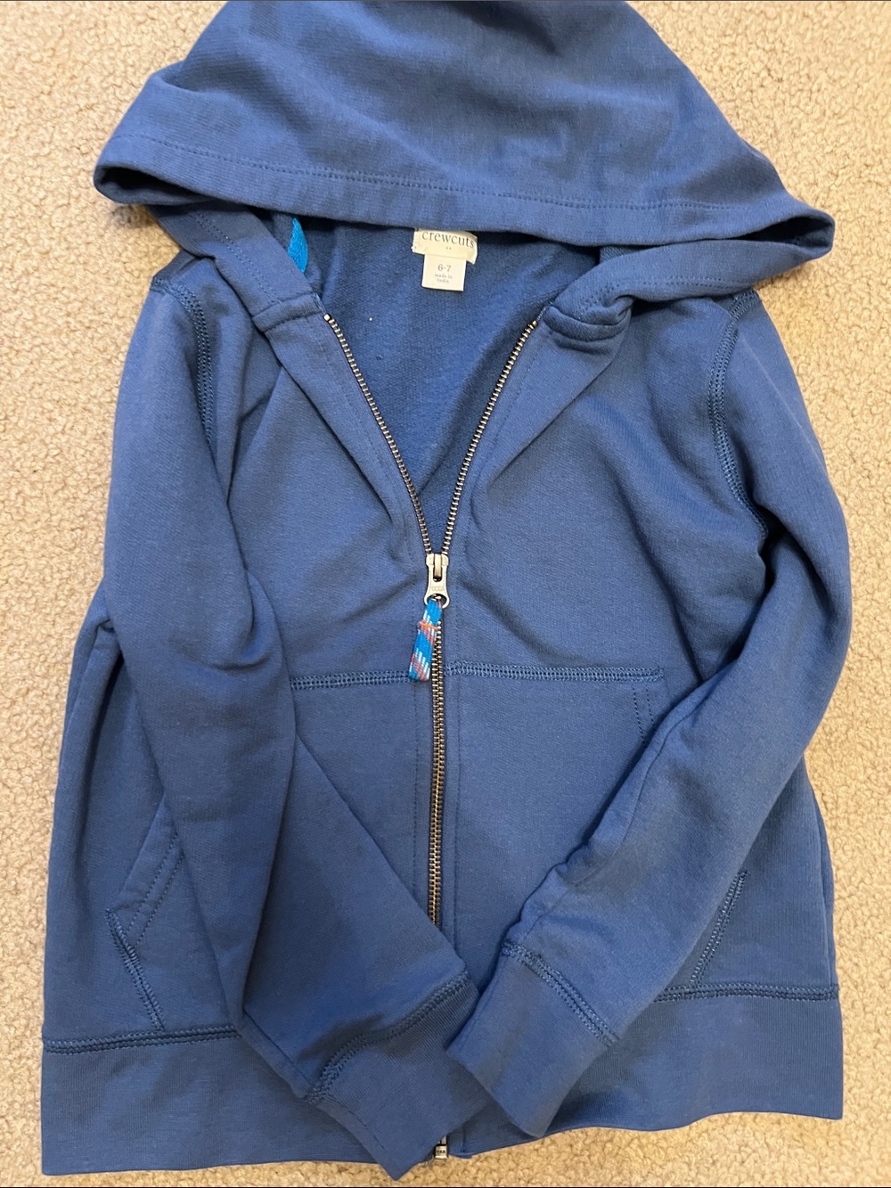 Crewcuts Blue Kids Zip-Up Hoodie